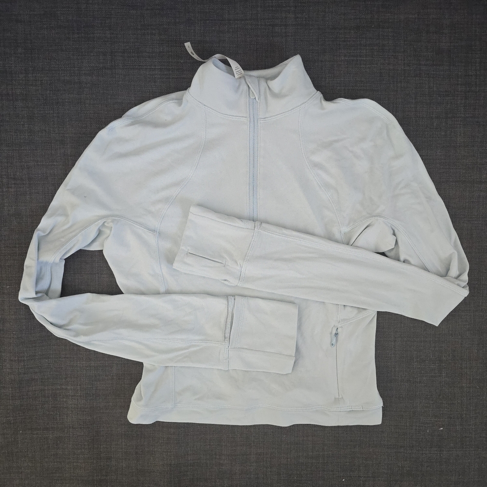 Lululemon Athletica Baby Blue Quarter Zip Top